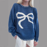 Women's Single-D Row Leisure Long-Sleeved Knitted Jersey Autumn And Winter Collar Warm Coat