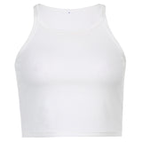 New Early Winter Women's Wear Solid Color Slim U-Shaped Collar Show Thin Threaded Sling Small