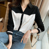 White Women Tops and Blouses Elegant OL Long Sleeve Shirts Female Slim Blusas Office Lady Work Wear