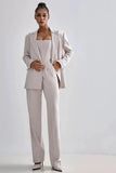 Women's Fashion Casual Suit Temperament Elegant Women's Blazer Trousers Three
