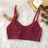 Seamless Women Bra Tank Tops Underwear Women Adjustable Shoulder Strap Wire Free Bralette Female Lingerie Brassiere