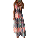 Sleeve Women's Summer Casual Printed Camisole Long