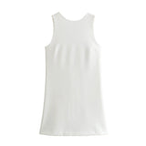 New Bow Knot Bare-Back Mini Dress