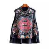 Black Loose Outer Shoulder Women's 2023 Autumn Fashion Embroidered Jacquard