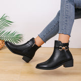 Zingj Plus Velvet Spot Martin Boots Women's Leather Boots Artificial PU Material A Foot Pedal Autumn Winter Fashion Boots