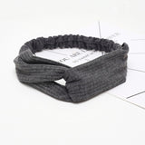 Headband Cross Top Knot Elastic Hair Bands Soft Solid Color Girls Hairband Hair Accessories Twisted Knotted