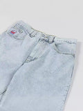 Y2k Big Boy Retro Hip-Hop Cartoon Graphics Denim Shorts Embroidered Loose Short Shinahara