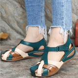 2025 Women's Sandals Line Light Soft Base Large Cross-Holding Round Head And Sandals