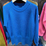 Zingj Collar Soft Waxy Sweater Female Autumn Winter Soft Waxy Lazy Wind Outside Wear Set Head Sweater Inside Build Design Sense Niche