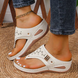 Zingj Women With Sandals And Slippers In 2023 Summer New Large-Size Hollowed-Out Metal Thick-Soled