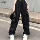 Pants Women New Autumn Streetwear BF Students Simple All-match Trousers Loose S-3XL Casual Basic Korean Popular