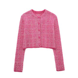 And Winter New Textured Short Knitted Coat 4331168 Miniskirt