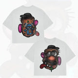Printing Of Men's T-Shirt Blutosatire Billdog Cotton Oversized