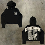 Men's Hoodie Y2K Original Hip-Hop Cartoon Graphic Printing Pullover Fashion Leisure