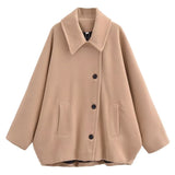 And Winter New Wool Blended Short Coat Coat
