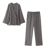 New Spring Style Kimono Coat 5427743 Trousers 5427431 211-1-Outfit