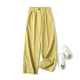 Spring Style Casual Commuter Drooping Wide-Leg