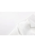 Women's White Shirt Vintage Long Sleeve Single Breasted Loose Office Ladies Female Elegant Slim All-match Blouses Chic Top