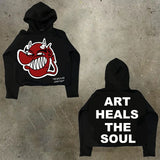 Men's Hoodie Y2K Original Hip-Hop Cartoon Graphic Printing Pullover Fashion Leisure