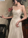 Women Summer Midi Dress Spaghetti Strap Sexy Bodycon Elegant Party Prom One Piece Clothes
