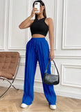 Women's Casual Fashion Pants Draw Rope Vertical Striped Straight Sweatpants