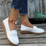 Zingj Pea Shoes Women's Spring Style 2023 New Light-Mouth Flat-Heeled Single-Color Shoes Women Women