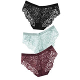 Sexy Lace Panties Soft Breathable Briefs Women Underwear Ladies Panty Transparent Low-Rise Underpants Lingerie Intimates