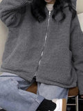 Preppy Reversible Lambswool Hooded Jacket- Outfit