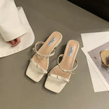 Zingj Skirt French Evening Wind Slippers Female Summer Outside Wear 2023 New Korean Version Of The Gentle Fairy Holiday Thick With Cool
