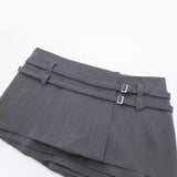 New Spring Style Buckle Decoration Solid Color Fashion Dress Pants