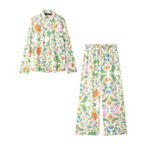 Summer Series Printed Poplin Shirts 2183260 Printed Trousers