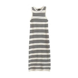 Summer Leisure Commuter Slim Striped Knitted Sleeveless