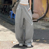 Vintage Baggy Patchwork Loose SweatpantsOutfit