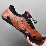 Zingj New Spring Octopus Men's Shoes Net Breathable Casual Leather Shoes British Overfoot Lazy Peas Driving