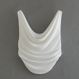 Summer Pleated Jacket Silk Satin Skirt