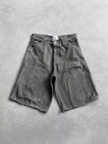 Tide Brand Vibe Overalls Denim Shorts For Men And Women High Street Ruffian Handsome Heavy Weight Washing