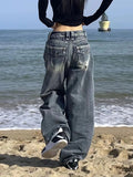 Vintage Distressed Baggy Boyfriend JeansOutfit