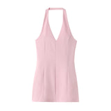 New Spring V-Collar Slim Dress