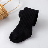 to 6 Years Girl Pantyhose Autumn Winter Children's Baby Tights Cotton Knitted White Black Pants For Kids leggings