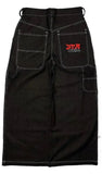 Zingj Year's Hot Classic Retro Y2K Loose Letter Jeans High Street Leisure Punk Style Is Wide. 211-1-Outfit