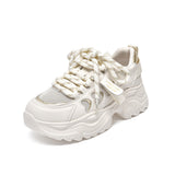 Zingj Shoes And Women's Color Ties With Thick Soles, Muffins And Small White Shoes, Net Surface, Love, Women's Singles Shoes, Travel