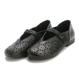 Zingj First Layer Of Cowhide Summer New Flat-Soled Women's Shoes Leisure Leather Sandals Comfortable Breathable Mother's