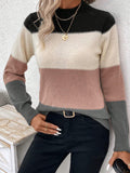 And Winter Hit Sweater Women's Suit Round Collar Long-Sleeved Knitted Shirt Casual
