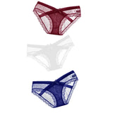 Women Lace Panties Seamless Panty Breathable Briefs For Women Hollow Out Low Waist Transparent Underwear Intimates