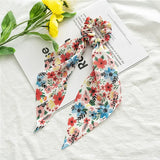 Women Streamers Bohemian Scrunchies Print Elastic Hair Bands Girls Hair Ropes Ties Holder Ponytail Headwear Hair