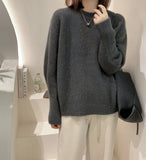 Zingj Sky Sparkling Round Neck Sweater Sweater Female Autumn And Winter Senior Sense Raccoon Velvet Design Sense Niche