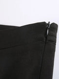 Lined Detail Split Cargo Mini Skirt- Outfit
