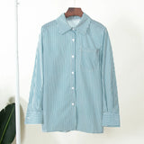 Zingj Striped Shirt 2024 New Fashion Versatile Loose Polo Striped
