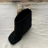 Zingj Type Boots Inside The Heighten Anti-Velvet Pile Boots Spring And Summer New Two Wear Trouser Boots
