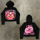 Men's Hoodie Y2K Original Hip-Hop Cartoon Graphic Printing Pullover Fashion Leisure